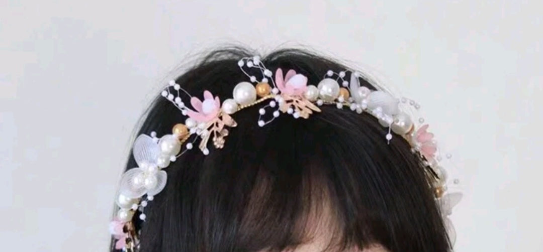 1 Pièce Serre-tête De Style Princesse Fleurie Et Décoré
