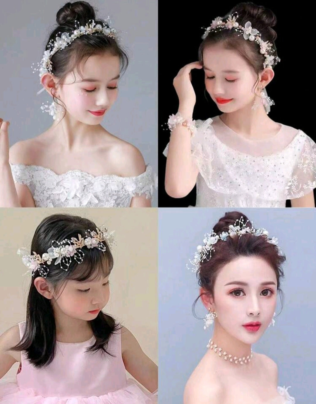 1 Pièce Serre-tête De Style Princesse Fleurie Et Décoré