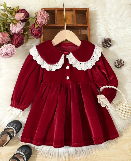 Robe élégante à volants pour filles